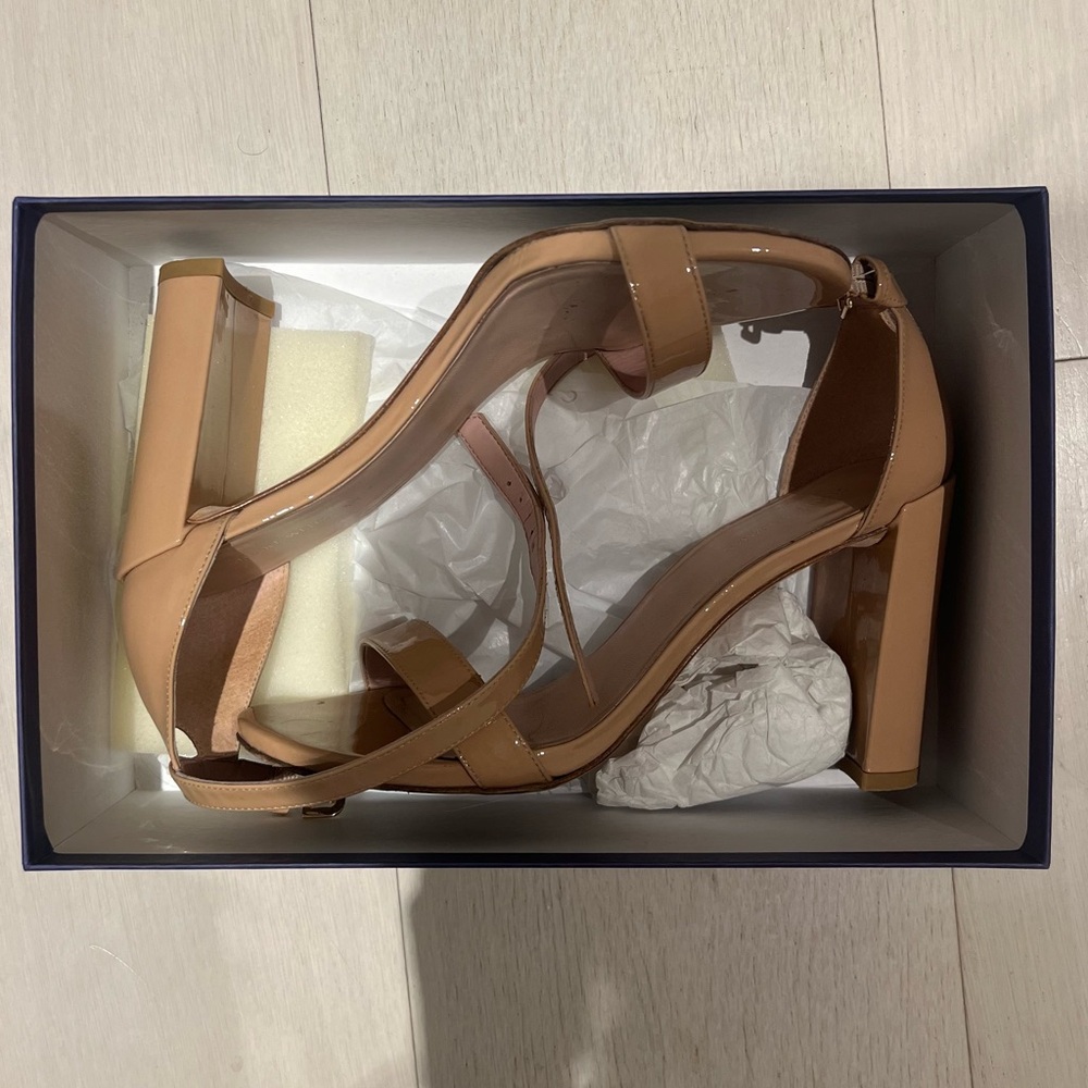Stuart Weitzman Nude Block Heel